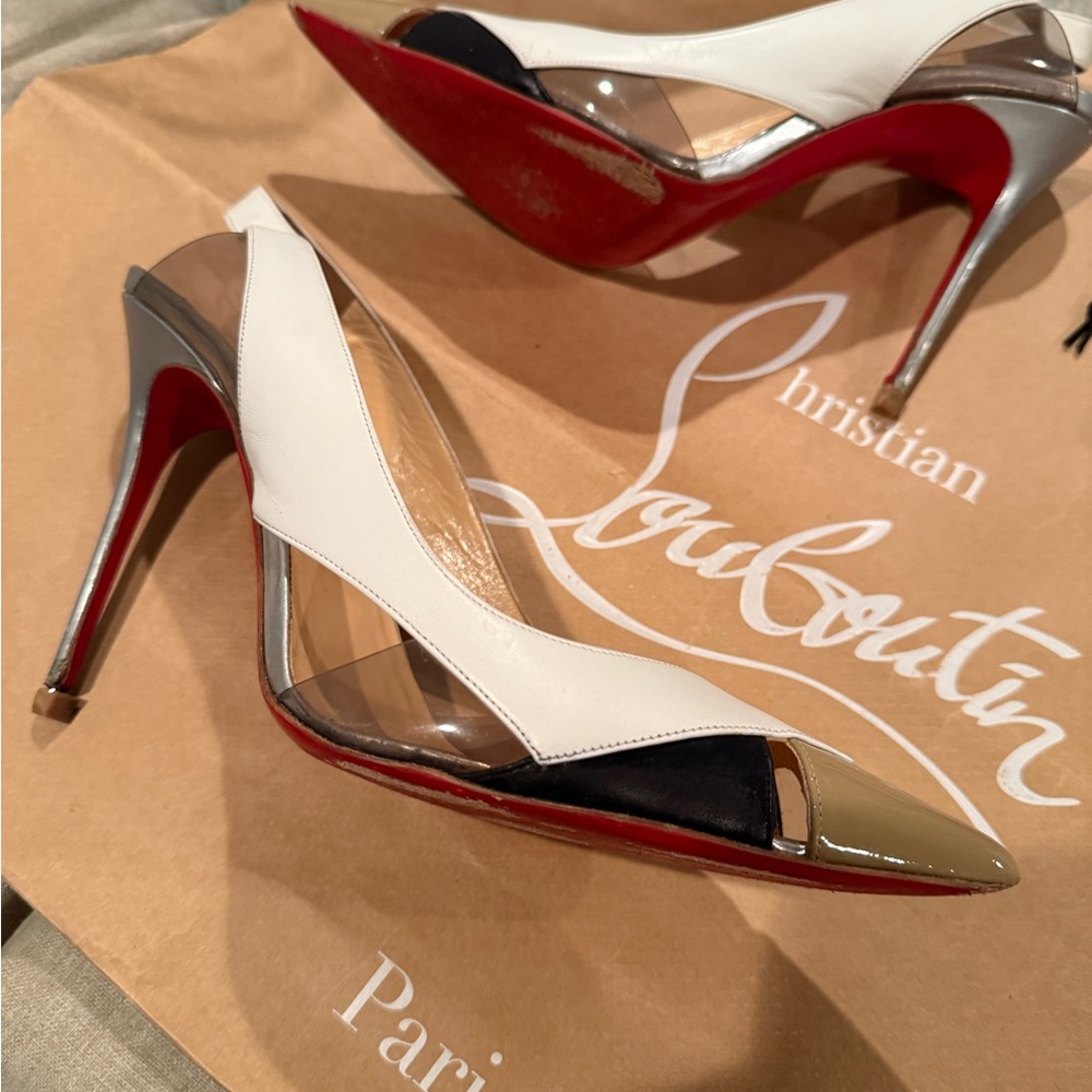 Christian Louboutin air chance cutout Stiletto Heels size 41